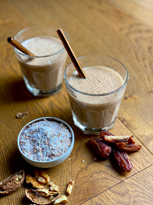 Banoffee Coffee Smoothie with Walnuts