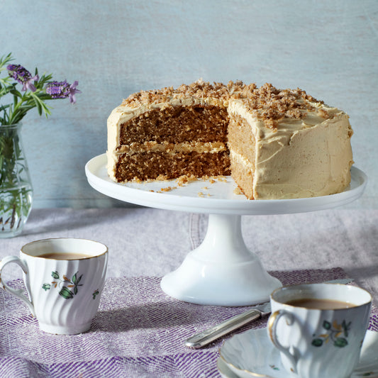 Coffee & Walnut Streusel Cake