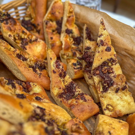 Walnut & Olive Focaccia Bread