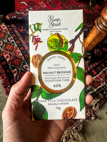 Pump Street Chocolate Walnut Brownie Bar 60%
