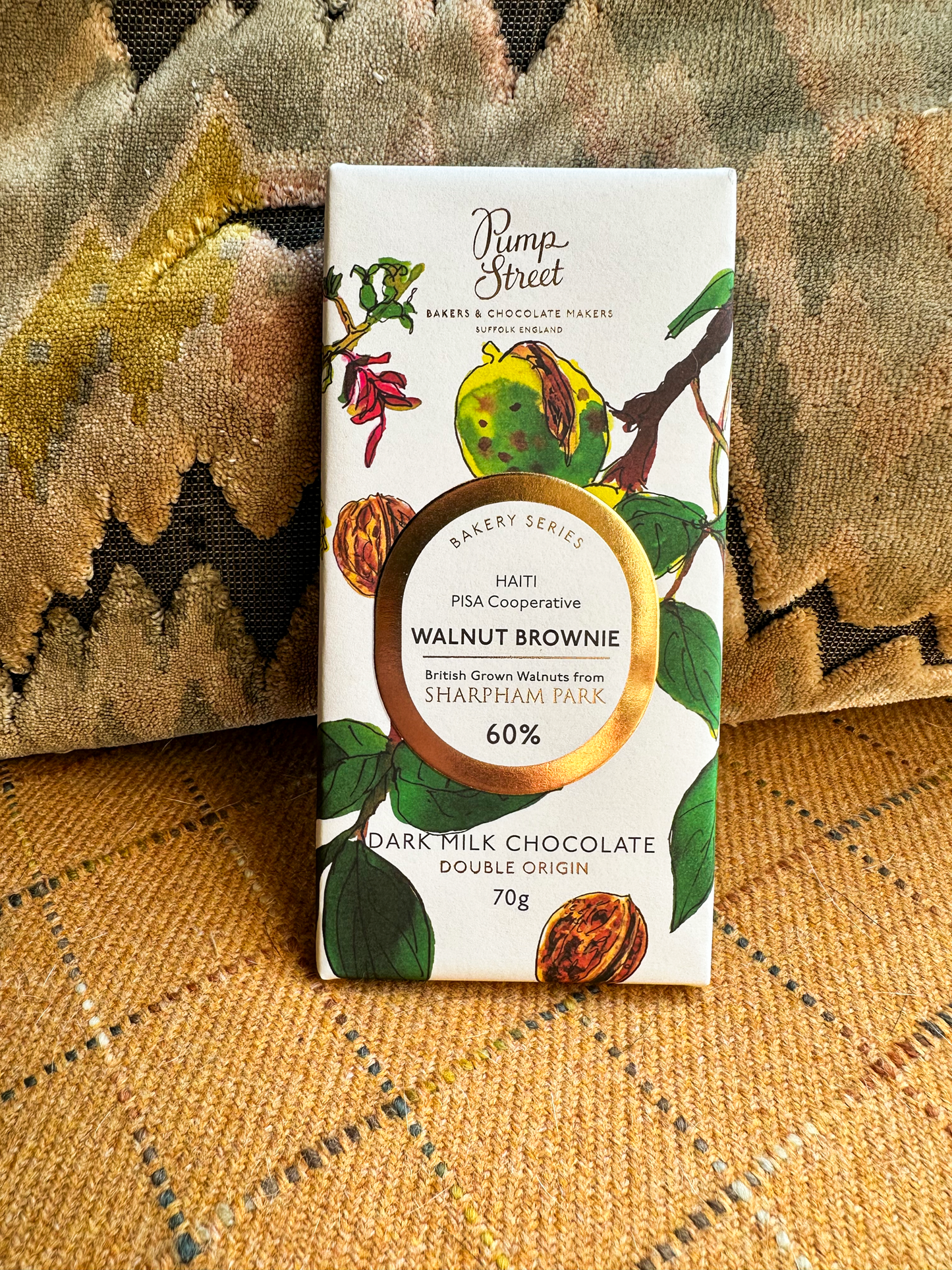 Pump Street Chocolate Walnut Brownie Bar 60%